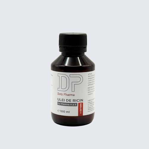 Ulei de ricin cu vitamina A si E, 100 ml, Dotz Pharma