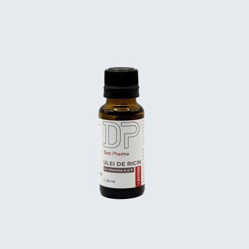 Ulei de ricin cu vitamina A si E, 20 ml, Dotz Pharma